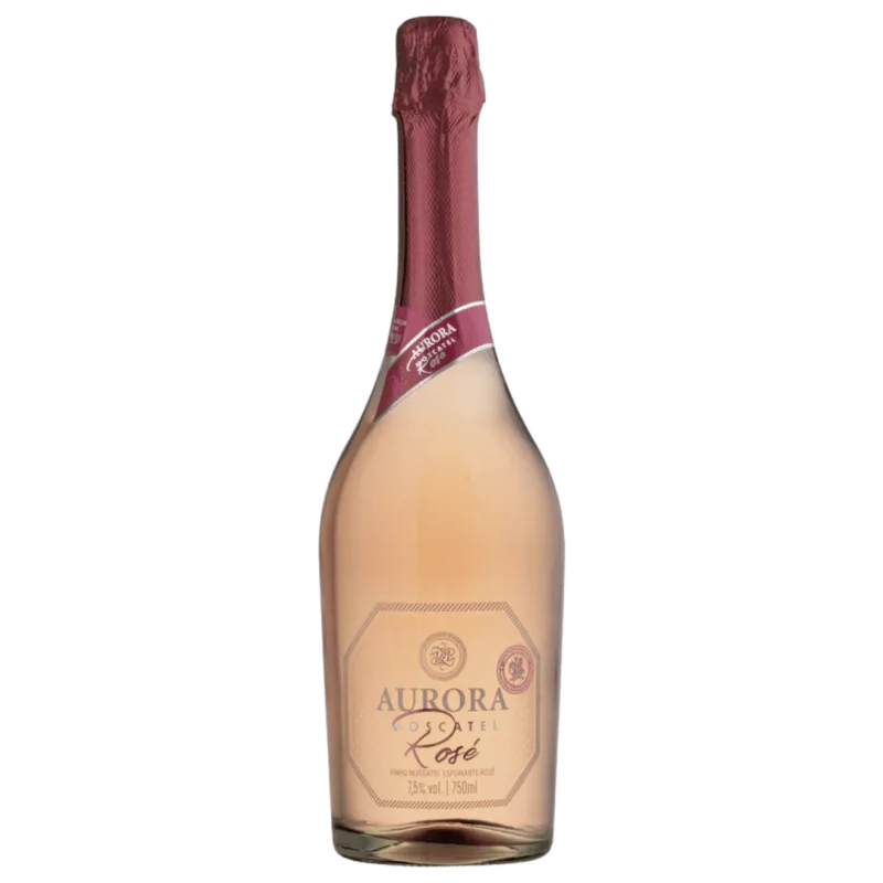 Garrafa de Espumante Aurora Moscatel Rosé