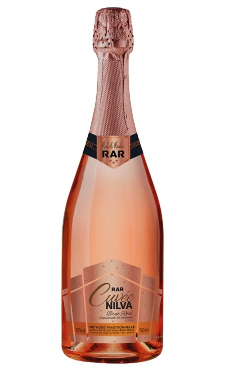 Garrafa de RAR Cuvée Nilva Brut Rosé