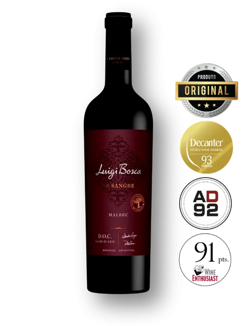 Garrafa de Luigi Bosca De Sangre Malbec DOC Lujan de Cuyo