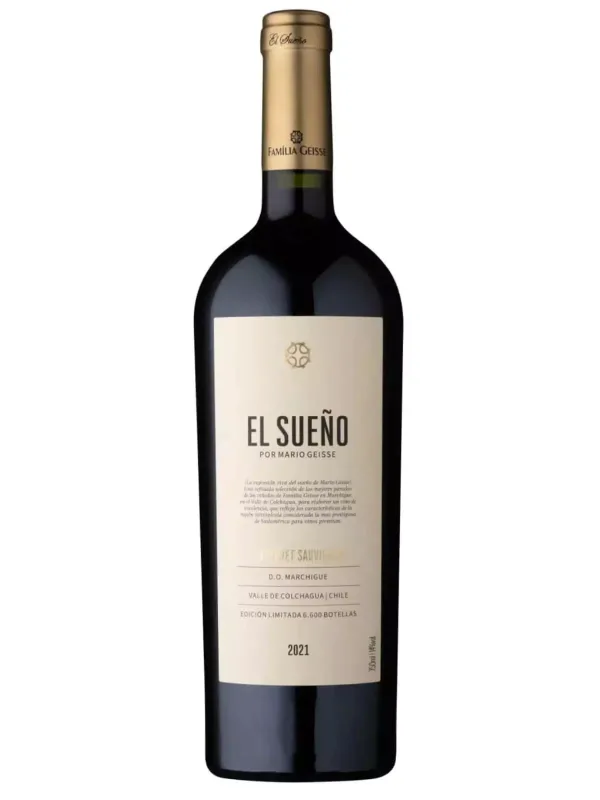 Garrafa de Mario Geisse El Sueño Gran Reserva Cabernet Sauvignon