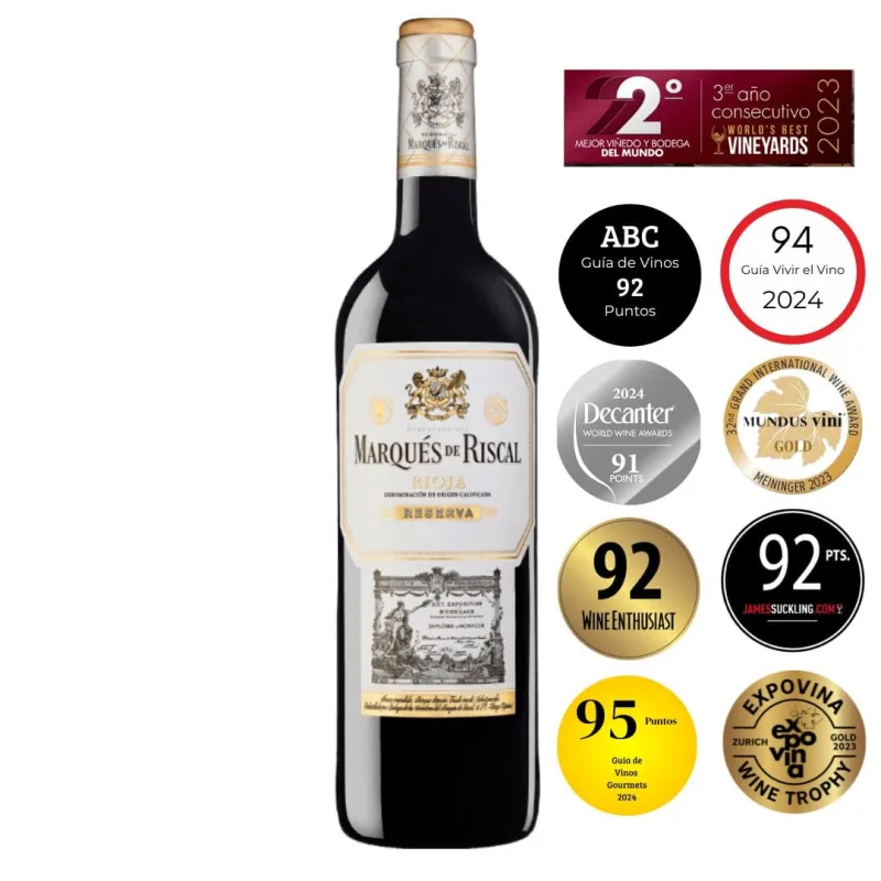 Garrafa de Marqués de Riscal Reserva