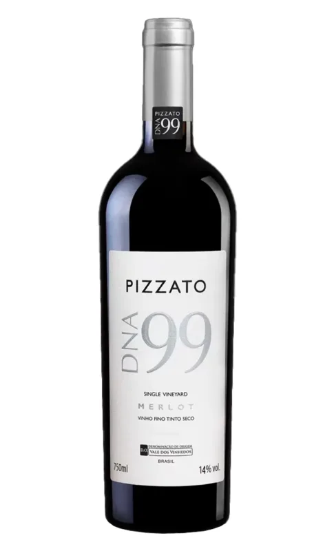 Garrafa de Pizzato DNA 99 Single Vineyard Merlot