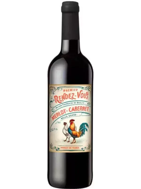 Garrafa de Premier Rendez-Vous Merlot-Cabernet Sauvignon