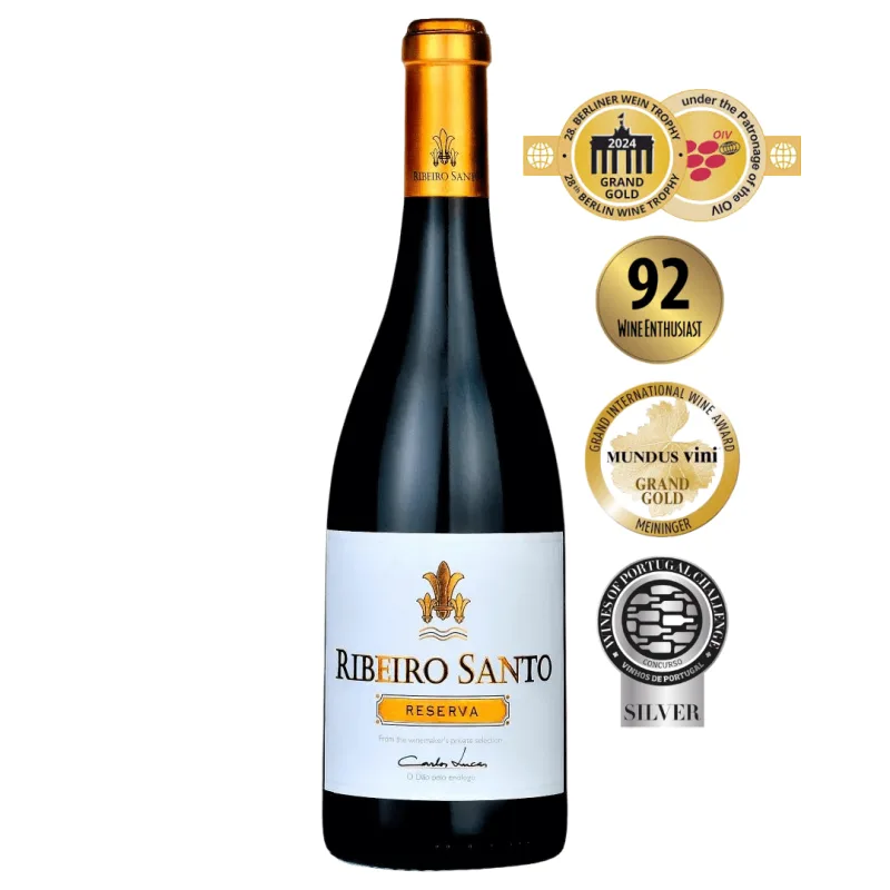 Garrafa de Ribeiro Santo Reserva Tinto