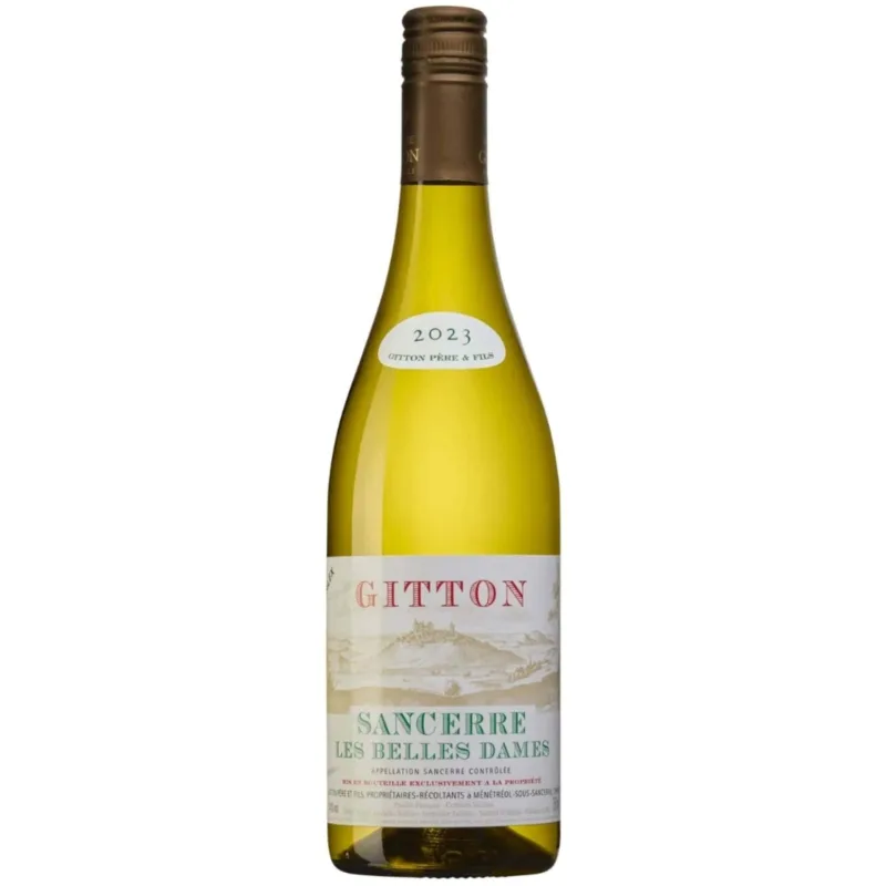 Garrafa de Domaine Gitton Sancerre Les Belles Dames Silex, Domaine Gitton