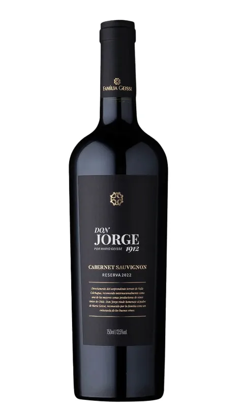 Garrafa de Mario Geisse Don Jorge Reserva Cabernet Sauvignon