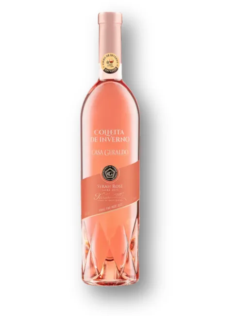 Garrafa de Casa Geraldo Colheita de Inverno Syrah Rosé