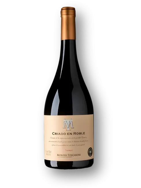 Garrafa de Vinho Tinto Montes Toscanini Criado en Roble Tannat